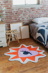 Heart Eye Rug by Megan Roy