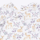 Floral Deer - Kimono Gown and Knot Headband
