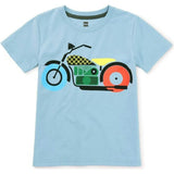 Nairobi Motorcycle Graphic Tee, Blue