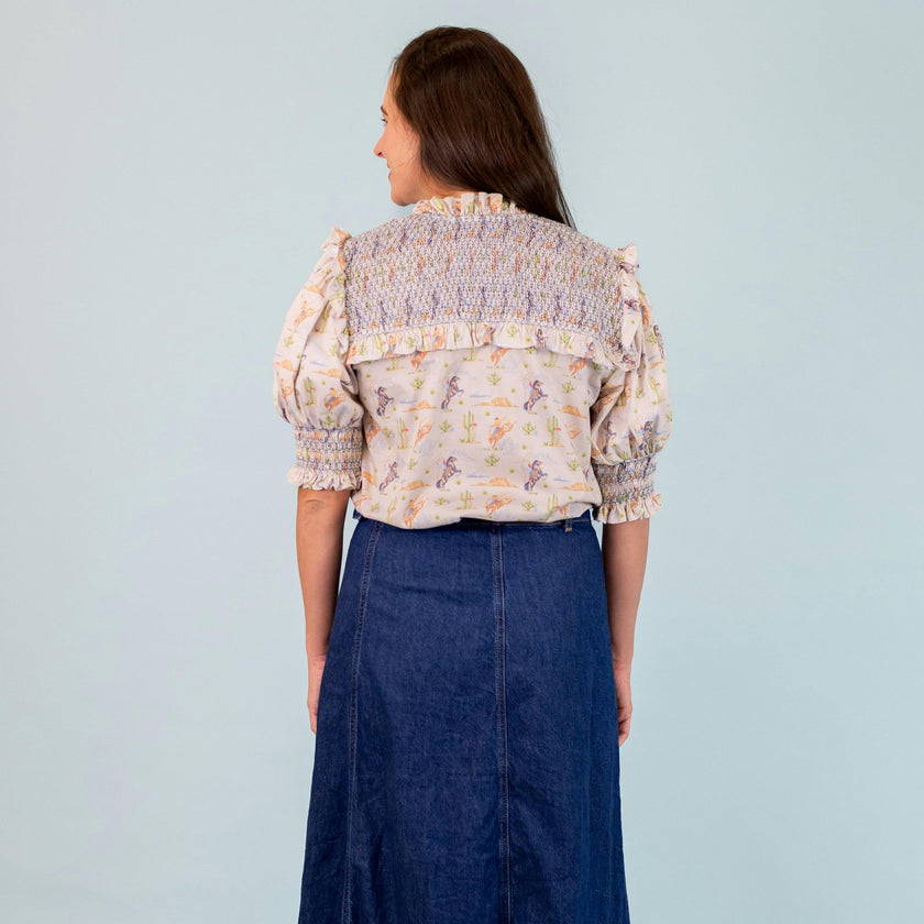 Women’s Lizzie Shirt - Blue Rodeo