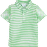 Short Sleeve Polo - Green Stripe