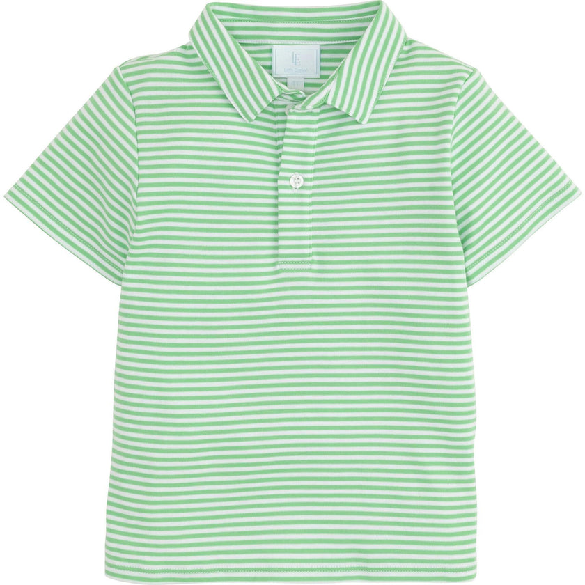 Short Sleeve Polo - Green Stripe