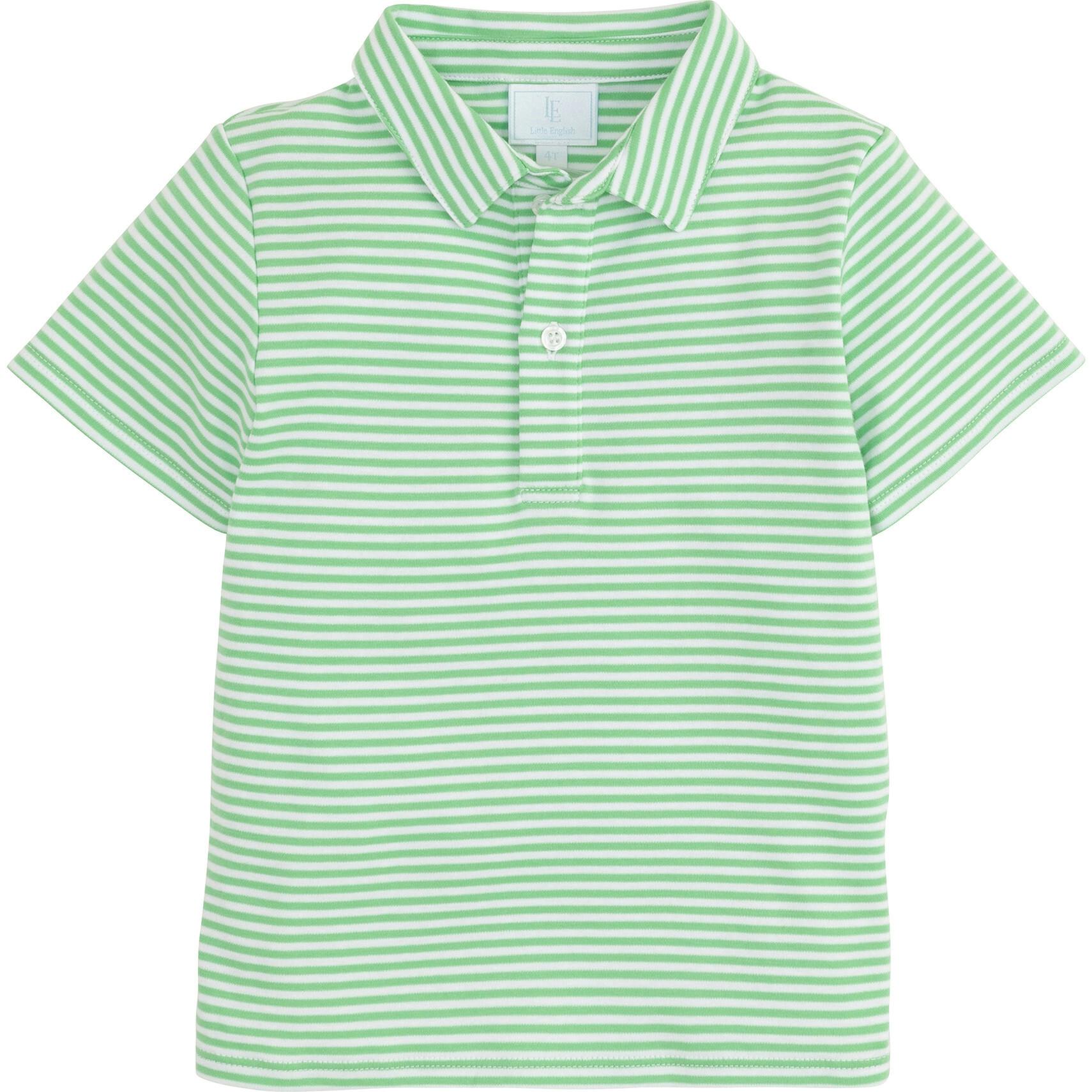 Short Sleeve Polo - Green Stripe