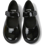 Girls Spiral Comet Suede Mary Jane, Black