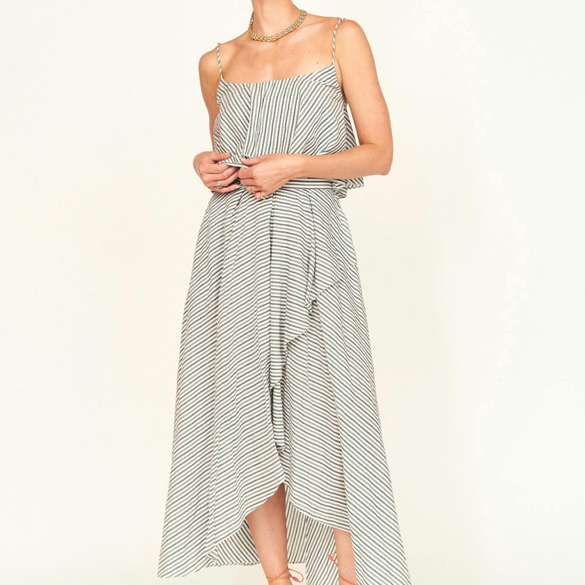 Singapore Skirt in Dune Stripe