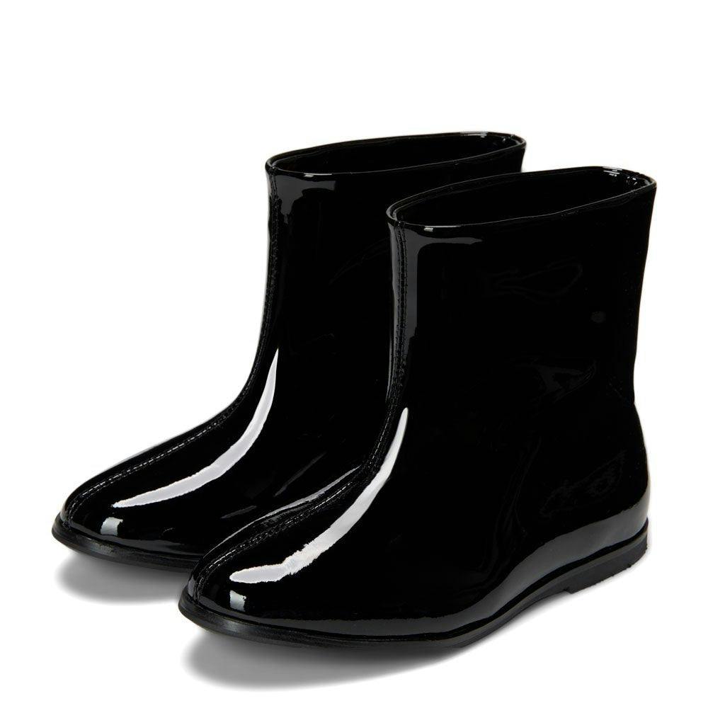 Lila Patent Leather Straight Boots