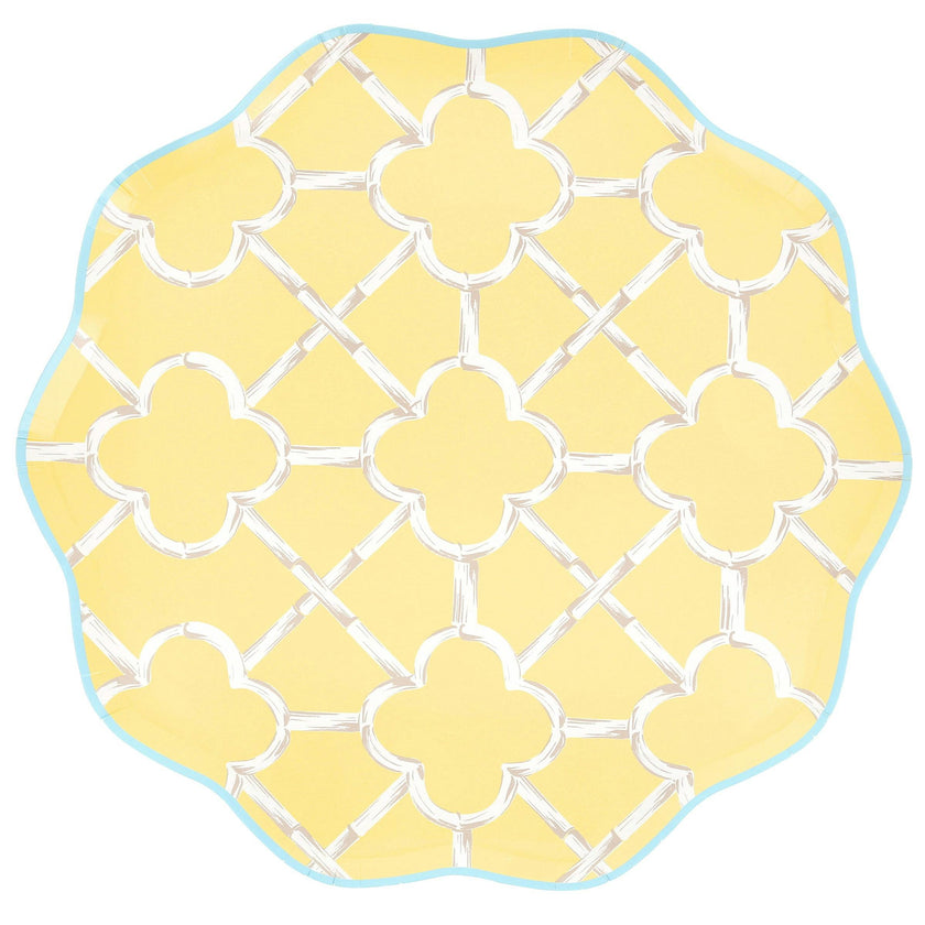 Bamboo Pattern Dinner Plates