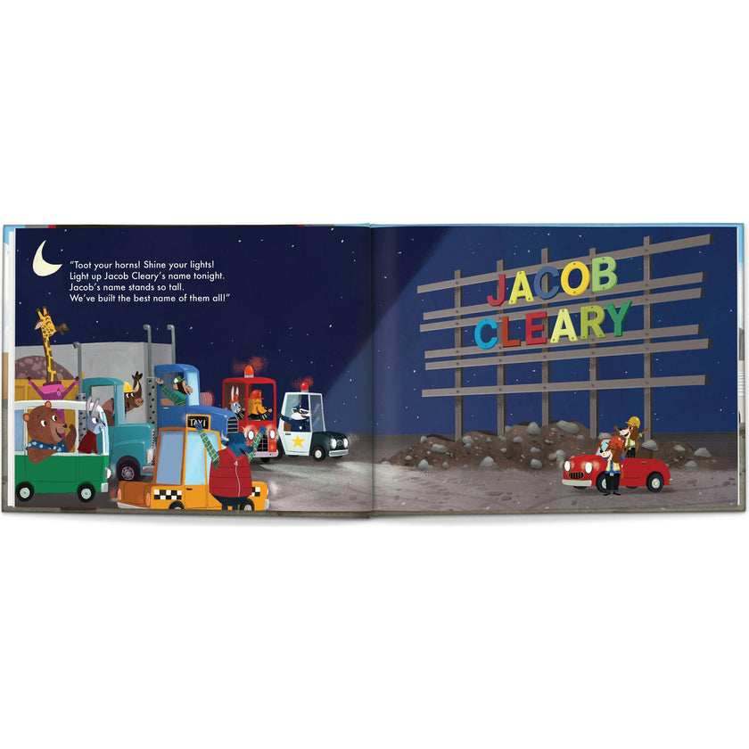 My Very Own Truck Personalized Book, 24 Piece Puzzle and Card Game Gift Set