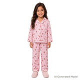 Girls & Tween Pajama Set | Teddy Hearts