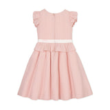 Organic Seersucker Ruffle Sleeve Peplum Dress