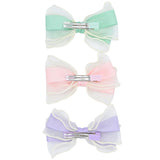 Multicolor Ribbon Bow Hairclip Set