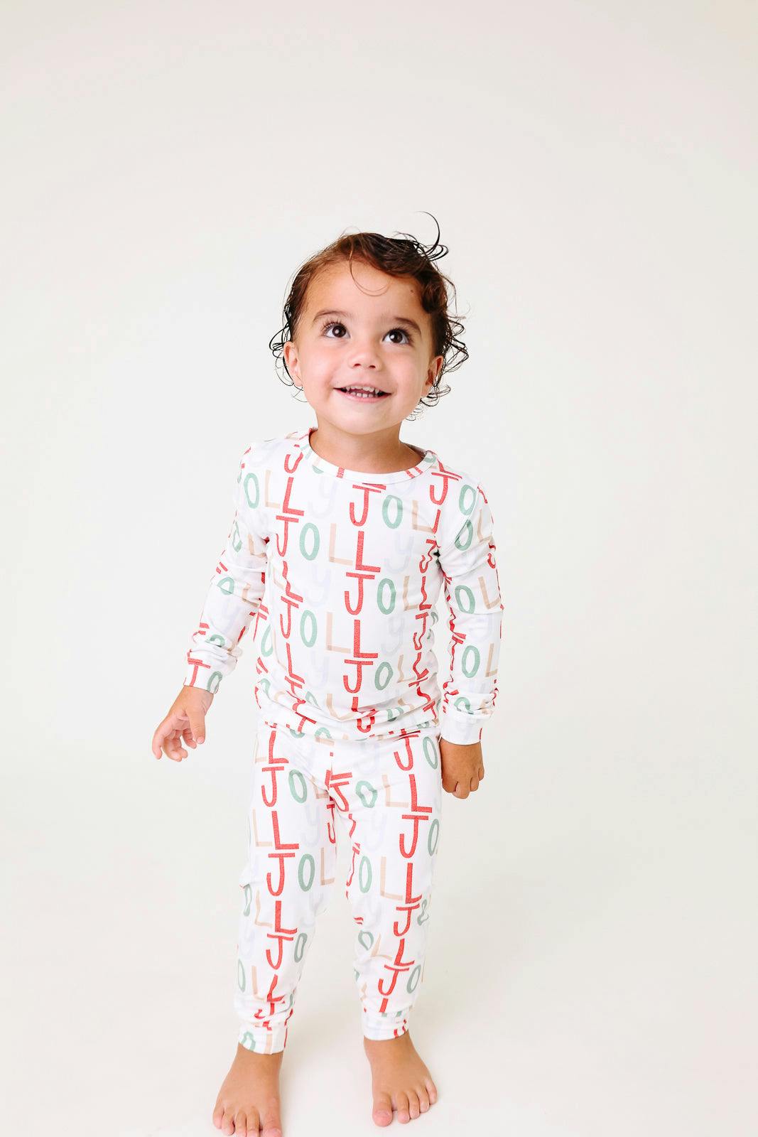 2pc Long Sleeve Pajama Set - Jolly