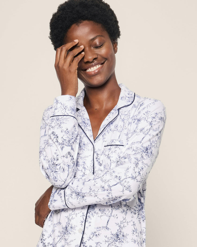 Women's Pima Pajama Set in Timeless Toile