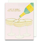 A Bit of Bubbly Birthday Greeting Card