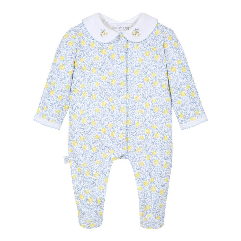 Lemons Pima Cotton Baby One-Piece Pajamas