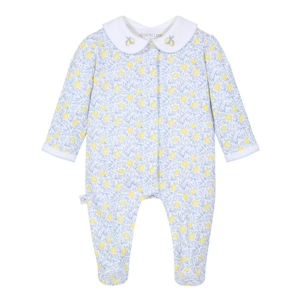 Lemons Pima Cotton Baby One-Piece Pajamas