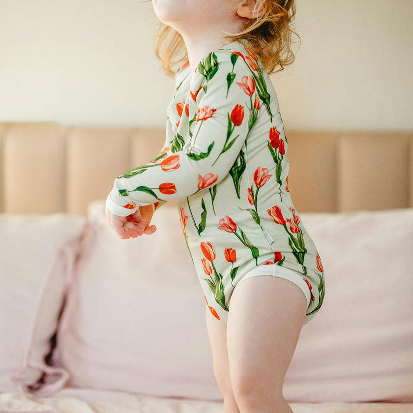 Tulip Luxe Stretch Long Sleeve One Piece