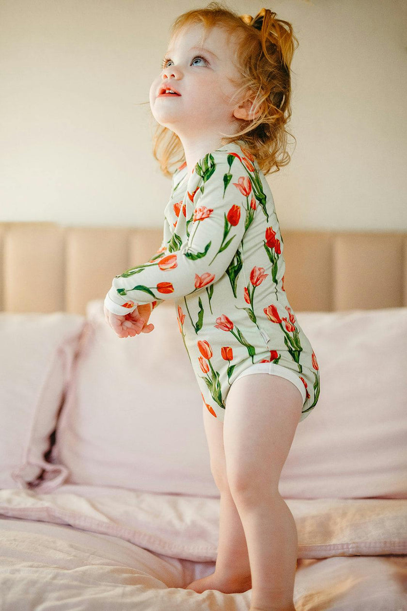 Tulip Luxe Stretch Long Sleeve One Piece