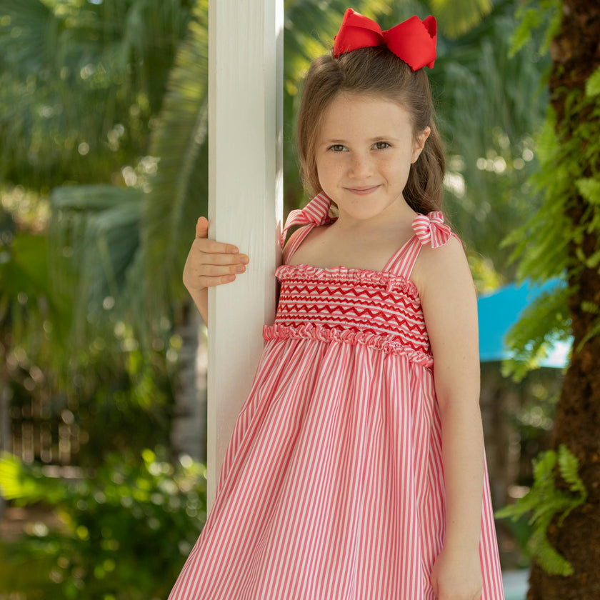 The Daisy Dress in Sconset Stripe