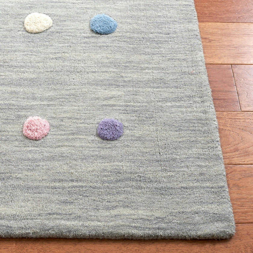 Kids Carter Rug, Silver