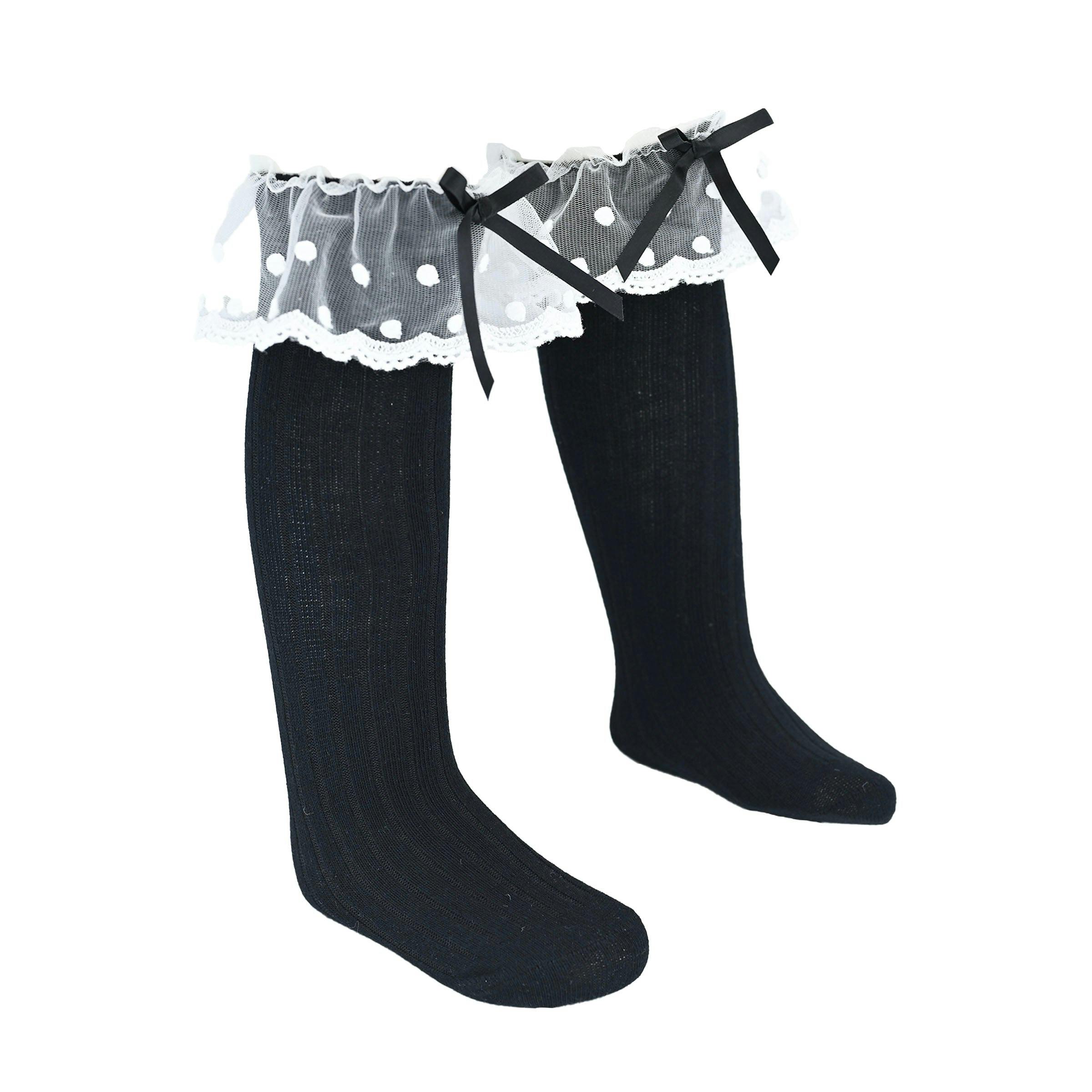 Ankle Skirt Polka Bow Socks