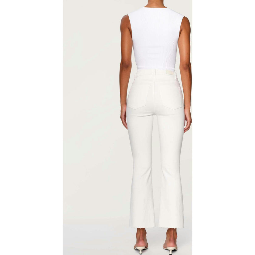 Bridget Boot High Rise Instasculpt™ Crop Jeans | White
