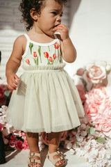 Island Leaf Cotton Stretch Ballet Dress