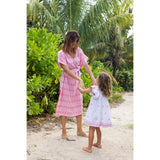 Capucine Women's Maxi Caftan Rose Embroidery