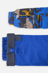 Two Piece Play Snowsuit Grey and Blue Dinosaur Print with Blue Pants