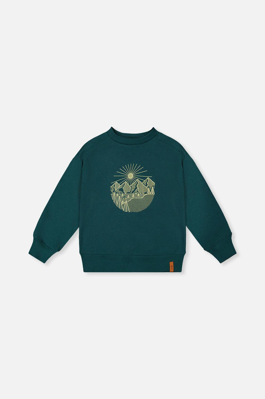 Fleece Sweatshirt Green Forest