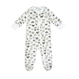 Mini Woof Squad Grey Zip-up Bodysuit