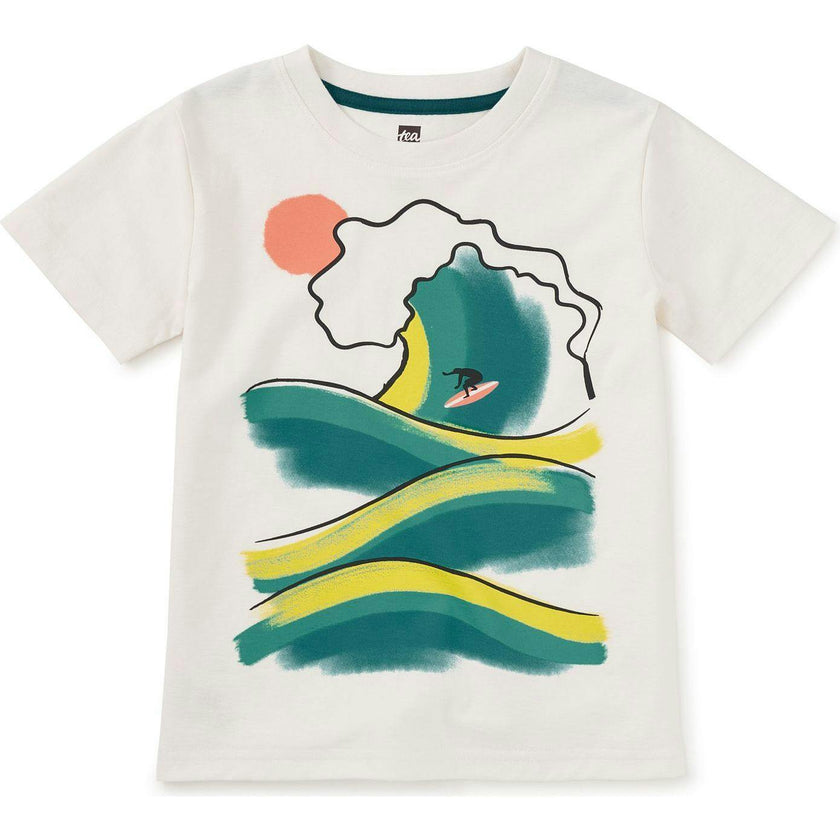 Big Wave Graphic Tee, White