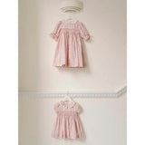 Pink Garland Floral Sara Baby Girl Hand-Smocked Set