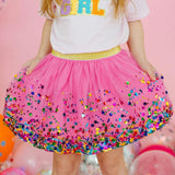 Raspberry Confetti Tutu