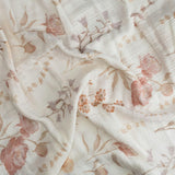 Violet Cotton Muslin Swaddle Blanket Set (Wildflower, Set of 3)