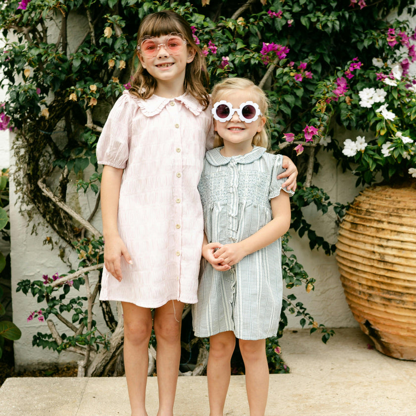 Pippa Dress - Soft Rose Stripe