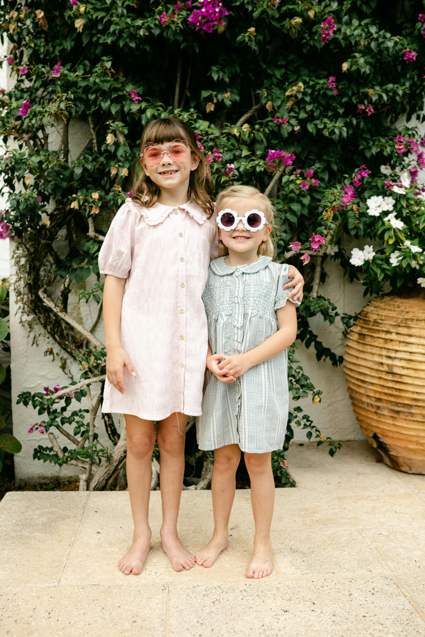 Pippa Dress - Soft Rose Stripe