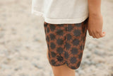 Seaesta Scallop Retro Flare Boardshort / Beams / Bronze