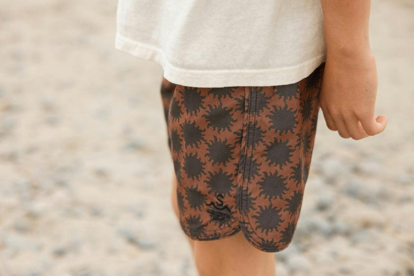 Seaesta Scallop Retro Flare Boardshort / Beams / Bronze