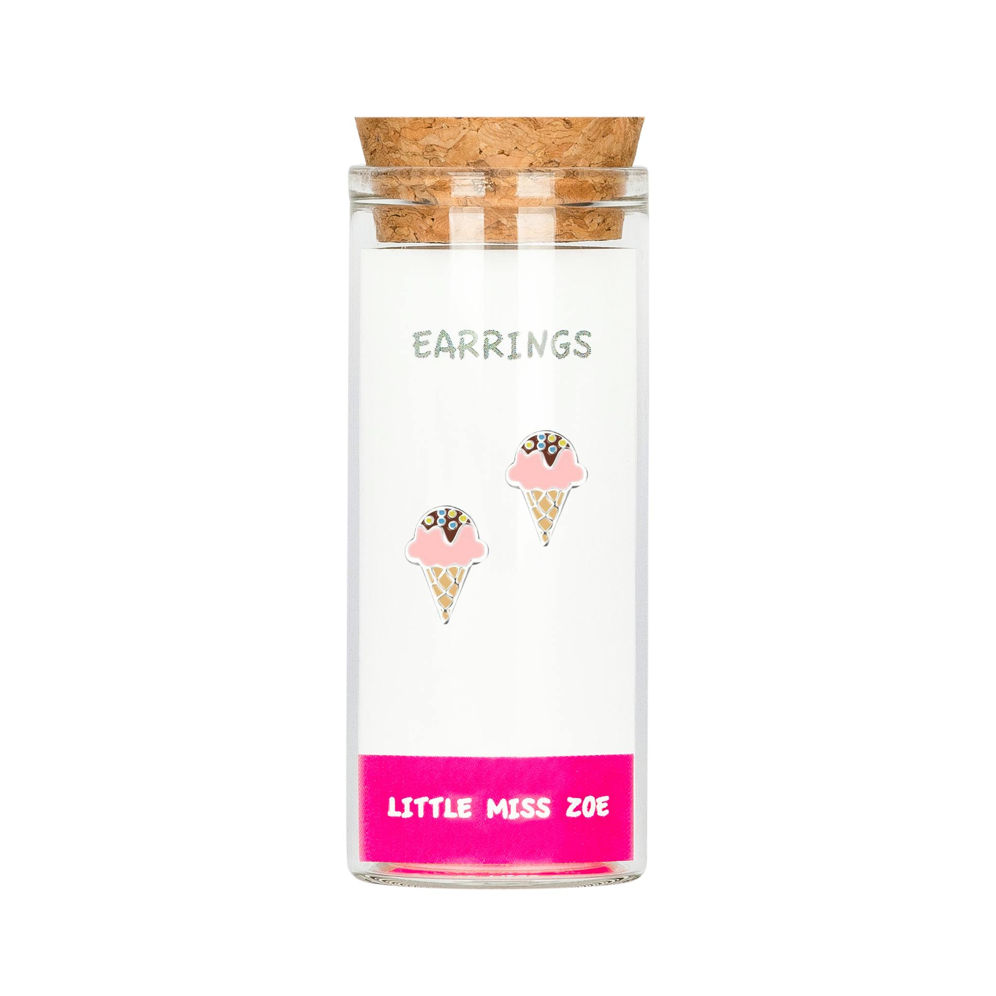 Sterling Ice Cream Earrings In A Bottle