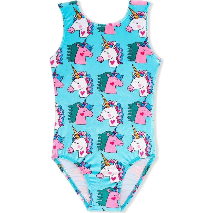 Print Sleeveless Velvet Leotard