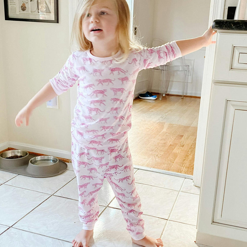 Pink Cheetah Pajama Set