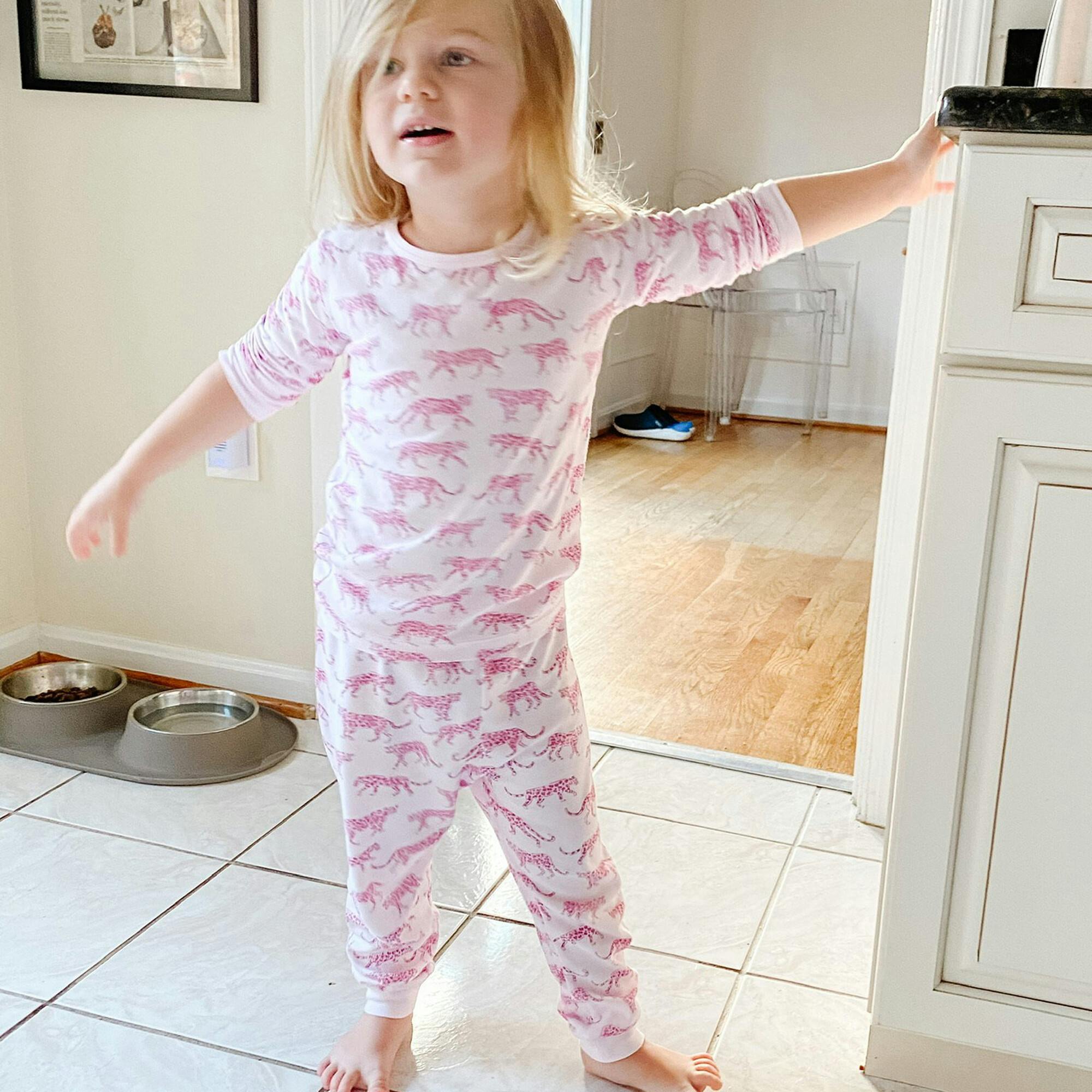Pink Cheetah Pajama Set