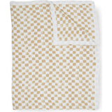 Cotton Muslin Quilted Throw - Adobe Checker