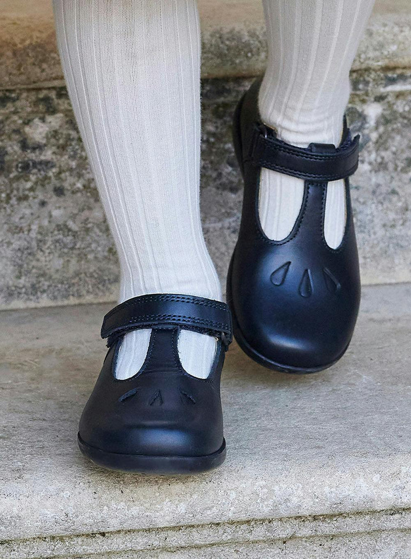 Hampton Classics Evie School Shoes in Navy