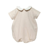 Baby Boy Linen Bubble with Pointed Collar