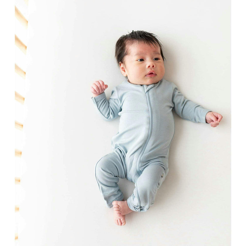Zippered Romper, Fog