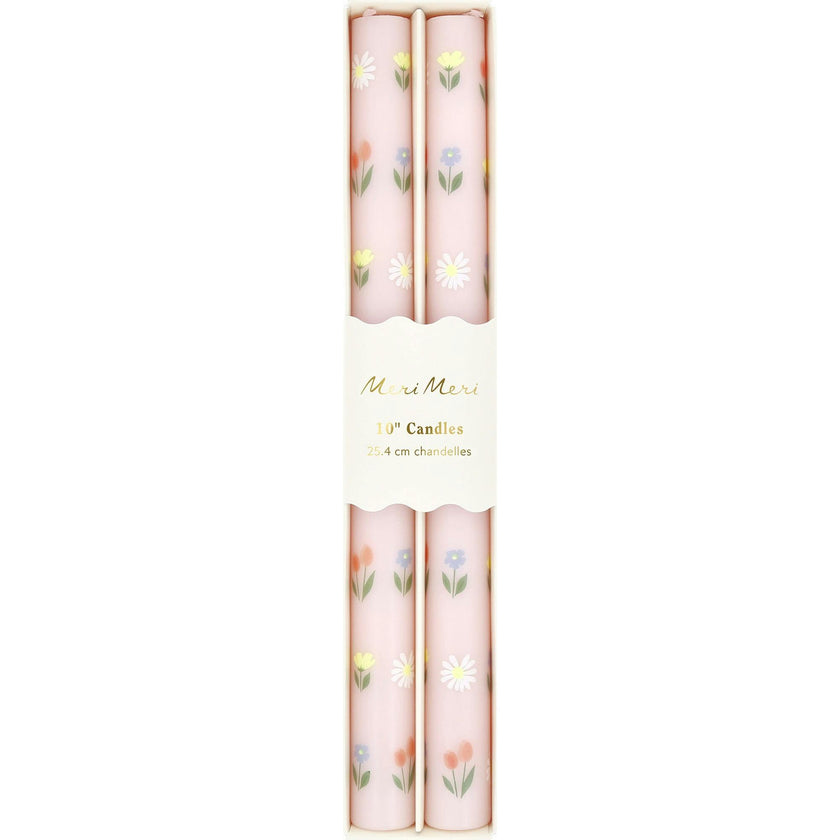 Floral Pattern Table Candles