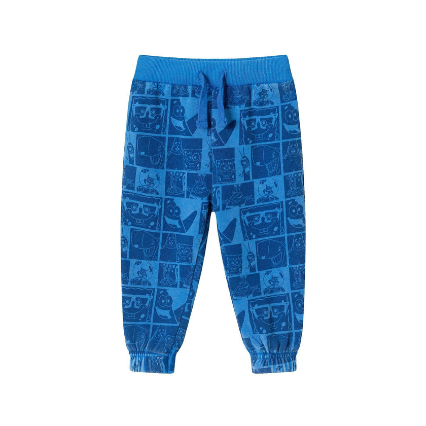 SpongeBob SquarePants™ x Andy & Evan® | Infant (9-24M) Stone-Washed Character Collage Sweatshirt Set