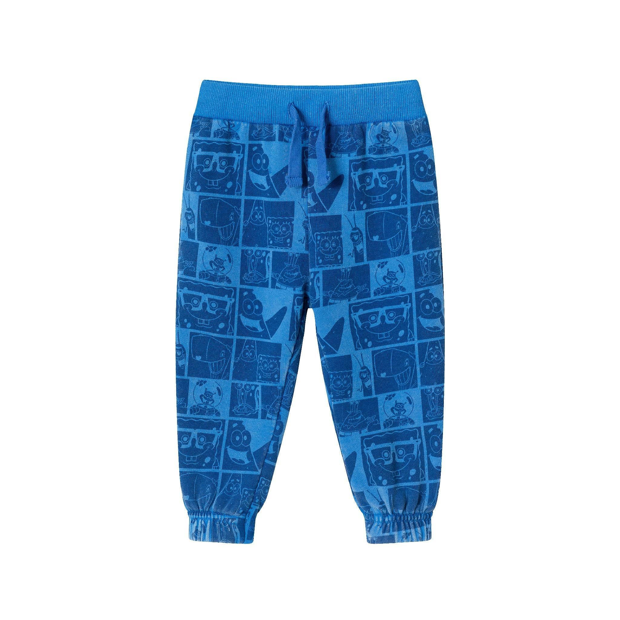 SpongeBob SquarePants™ x Andy & Evan® | Infant (9-24M) Stone-Washed Character Collage Sweatshirt Set